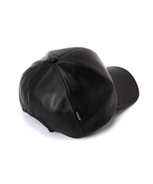 schott（ショット）の「Schott/ショット/LEATHER B.B CAP/レザー ベースボールキャップ（キャップ・メンズ・ブラック・F）」の11枚目の写真