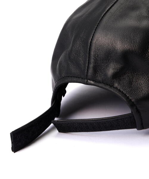 schott（ショット）の「Schott/ショット/LEATHER B.B CAP/レザー ベースボールキャップ（キャップ・メンズ・ブラック・F）」の16枚目の写真