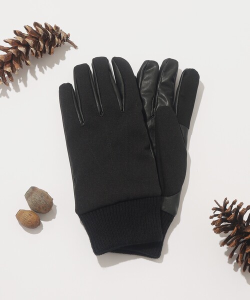 tk.TAKEO KIKUCHI（ティーケータケオキクチ）の「◆【スマホ対応】洗えるグローブ（手袋・メンズ・ブラック/ダークブラウン/ネイビー・00）」の2枚目の写真