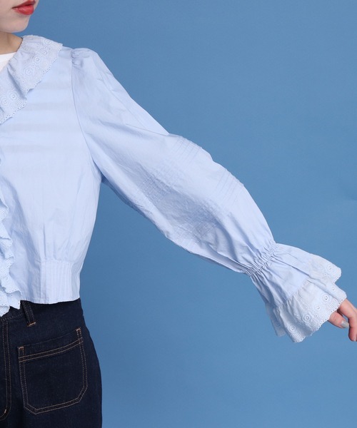 ブラウス シャツ 「AW先行予約」ブロードルーズシャツ レディース Dot＆Stripes CHILD WOMAN（ドットアンドストライプス
