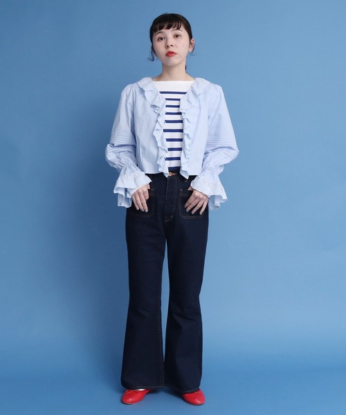 ブラウス シャツ 「AW先行予約」ブロードルーズシャツ レディース Dot＆Stripes CHILD WOMAN（ドットアンドストライプス
