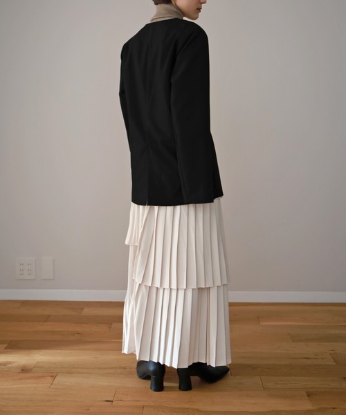 UNFIELD（アンフィールド）の「【UNFIELD】Uネックプルオーバー（シャツ/ブラウス・レディース・ベージュ/ブラック・FREE）」の7枚目の写真