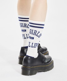 X-girl | COLLEGE BOX LOGO RIB SOCKS(ソックス/靴下)