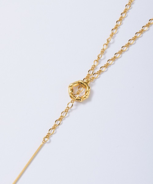 loni（ロニ）の「【金属アレルギー対応】ivy combi chain necklace （コンビチェーンロングネックレス）/ニッケルフリーメッキ（ネックレス・レディース・その他/シルバー/ゴールド・FREE）」の18枚目の写真
