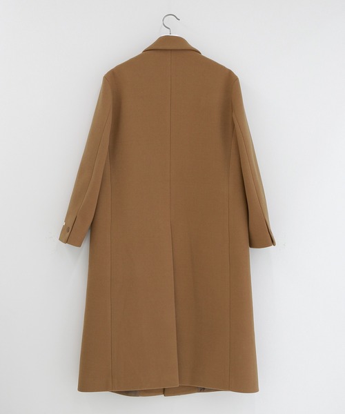 minsobi（ミンソビ）の「ドロップショルダー コート　マキシコート ユニセックス（チェスターコート・メンズ・ベージュ/パープル・FREE）」の14枚目の写真