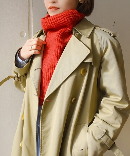 styiro（スタイロ）の「【9色展開・モチっと軽量】温もりキープハイネックスヌード ニット 軽量（ネックウォーマー/スヌード・レディース・ブラック/アイボリー/ブラウン/ベージュ/グレー/レッド/オレンジ/グリーン/チョコ/ブルー・FREE）」の17枚目の写真