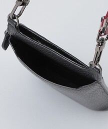 ブラックレーベル クレストブリッジ✨ スマホショルダーバッグ レザー ブラック ブラックレーベル クレストブリッジ スマホショルダーバッグ