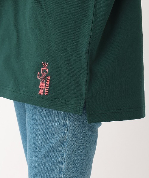 チチカカ(チチカカ)の「イェイ刺繍ノースリーブTシャツ【ユニセックス】(Tシャツ/カットソー・レディース・ブラック/ホワイト/グリーン・FREE)」の11枚目の写真