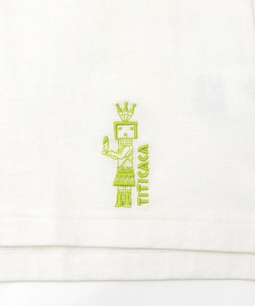 チチカカ(チチカカ)の「イェイ刺繍ノースリーブTシャツ【ユニセックス】(Tシャツ/カットソー・レディース・ブラック/ホワイト/グリーン・FREE)」の15枚目の写真