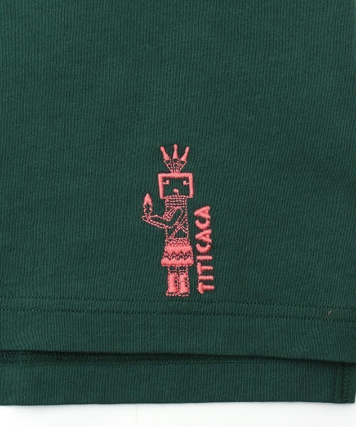 チチカカ(チチカカ)の「イェイ刺繍ノースリーブTシャツ【ユニセックス】(Tシャツ/カットソー・レディース・ブラック/ホワイト/グリーン・FREE)」の7枚目の写真
