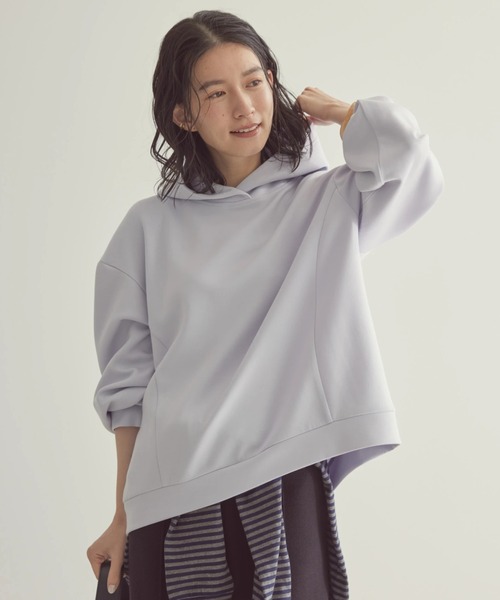 AMERICAN HOLIC(アメリカンホリック)の「軽っとポンチパーカー(スウェット・レディース・ライラック/オフホワイト/グレイッシュベージュ/ネイビー/イエロー・M/L)」の18枚目の写真