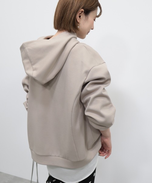 AMERICAN HOLIC(アメリカンホリック)の「軽っとポンチパーカー(スウェット・レディース・ライラック/オフホワイト/グレイッシュベージュ/ネイビー/イエロー・M/L)」の8枚目の写真