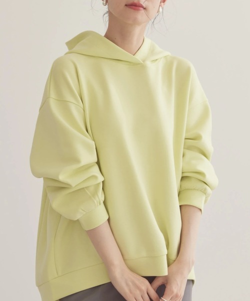 AMERICAN HOLIC(アメリカンホリック)の「軽っとポンチパーカー(スウェット・レディース・ライラック/オフホワイト/グレイッシュベージュ/ネイビー/イエロー・M/L)」の12枚目の写真