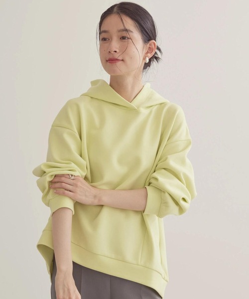 AMERICAN HOLIC(アメリカンホリック)の「軽っとポンチパーカー(スウェット・レディース・ライラック/オフホワイト/グレイッシュベージュ/ネイビー/イエロー・M/L)」の20枚目の写真