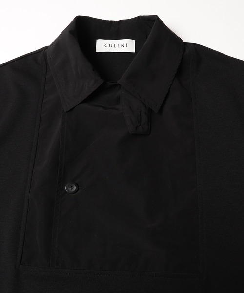 23ss CULLNI ブラック 半袖シャツ CULLNI シャツ 別注 SHORT SLEEVE COACH JACKET メンズ