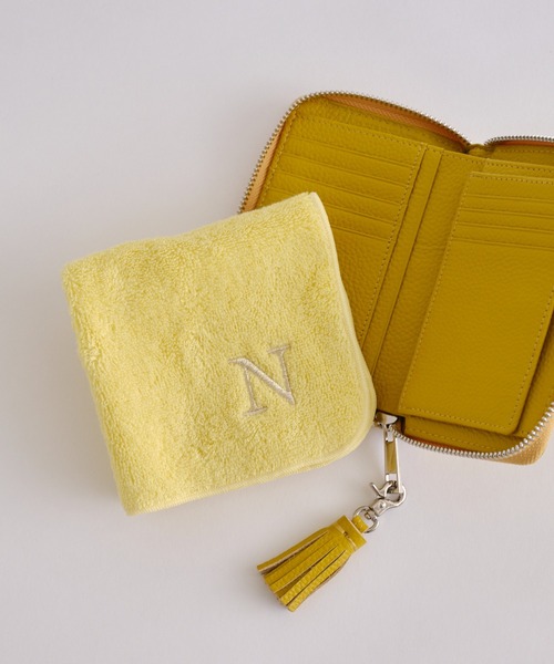 BIRTHDAY BAR（バースデイバー）の「刺繍タオルハンカチ イエロー（ハンカチ/ハンドタオル・レディース・A/H/K/M/N/R/S/T/Y・フリー）」の6枚目の写真