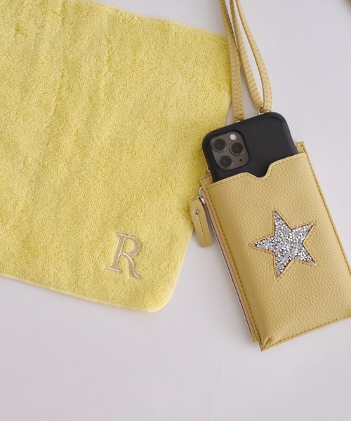 BIRTHDAY BAR（バースデイバー）の「刺繍タオルハンカチ イエロー（ハンカチ/ハンドタオル・レディース・A/H/K/M/N/R/S/T/Y・フリー）」の7枚目の写真