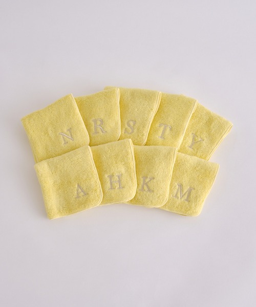 BIRTHDAY BAR（バースデイバー）の「刺繍タオルハンカチ イエロー（ハンカチ/ハンドタオル・レディース・A/H/K/M/N/R/S/T/Y・フリー）」の11枚目の写真