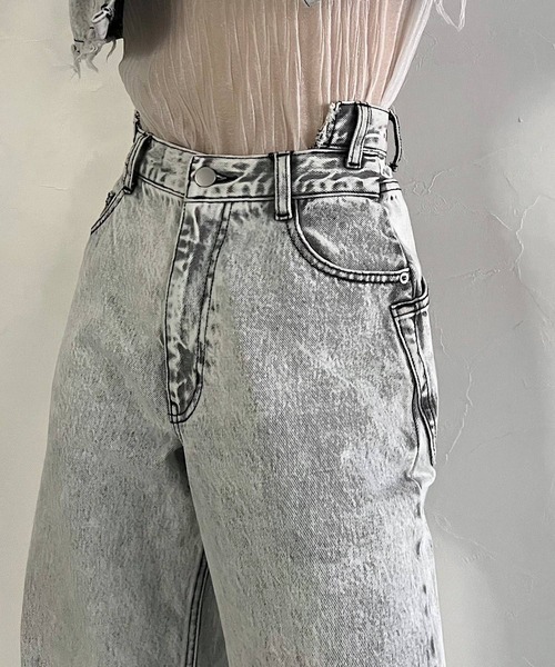 PAGEBOY(ページボーイ)の「CORE / Wウエストルーズデニム(デニムパンツ・レディース・ブラック/グレー・S/M)」の19枚目の写真