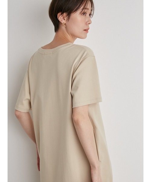 emmi（エミ）の「【emmi atelier】ドッキングTシャツワンピース 