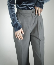 RUKA - アシンメトリーデザインスラックス made in INTER FACTORY