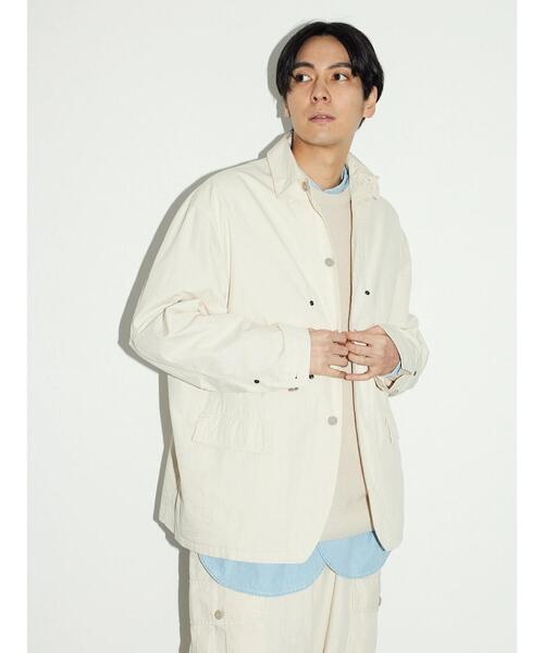 CRAFT STANDARD BOUTIQUE（クラフトスタンダードブティック）の「綿ナイロンダンプワークジャケット（ブルゾン・メンズ・ベージュ/アイボリー/カーキ・LL/L/M）」の14枚目の写真