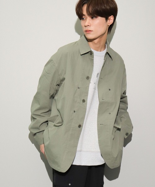 CRAFT STANDARD BOUTIQUE（クラフトスタンダードブティック）の「綿ナイロンダンプワークジャケット（ブルゾン・メンズ・ベージュ/アイボリー/カーキ・LL/L/M）」の3枚目の写真