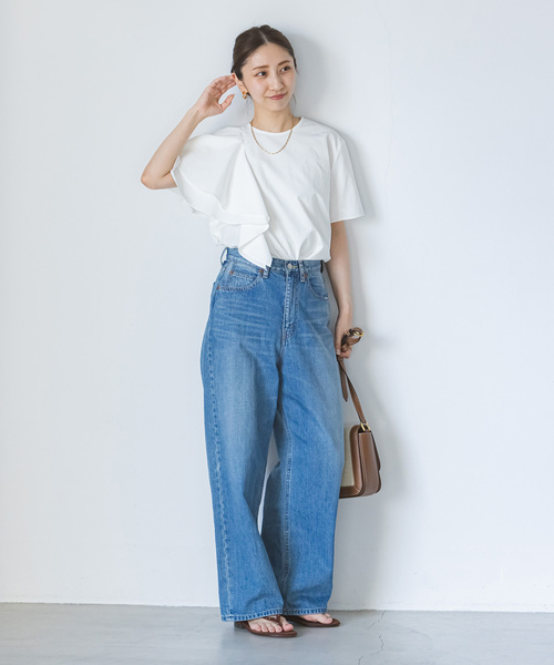 noble アシンメトリーフリルブラウス Noble（ノーブル）の「アシンメトリーフリルブラウス（シャツ