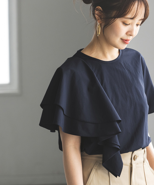 Noble（ノーブル）の「アシンメトリーフリルブラウス（シャツ