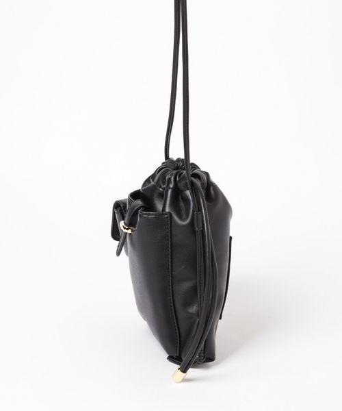 mysty woman（ミスティウーマン）の「スマホショルダーBAG 187221（ショルダーバッグ・レディース・ブラック/アイボリー・FREE）」の14枚目の写真