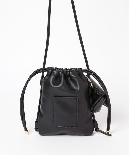 mysty woman（ミスティウーマン）の「スマホショルダーBAG 187221（ショルダーバッグ・レディース・ブラック/アイボリー・FREE）」の15枚目の写真