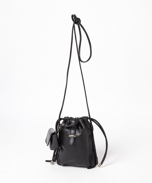 mysty woman（ミスティウーマン）の「スマホショルダーBAG 187221（ショルダーバッグ・レディース・ブラック/アイボリー・FREE）」の12枚目の写真