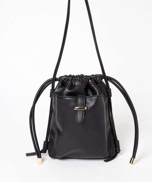 mysty woman（ミスティウーマン）の「スマホショルダーBAG 187221（ショルダーバッグ・レディース・ブラック/アイボリー・FREE）」の13枚目の写真