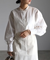 r. | ブロード クロップド フレアブラウス(シャツ/ブラウス)