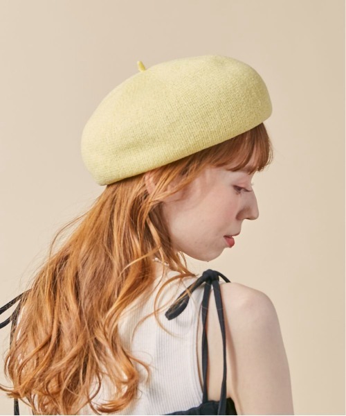 kaorinomori(カオリノモリ)の「kaorinomori オークベレー(ハンチング/ベレー帽・レディース・ホワイト/ブラック/ベージュ/パープル/イエロー・M/57.5cm)」の10枚目の写真