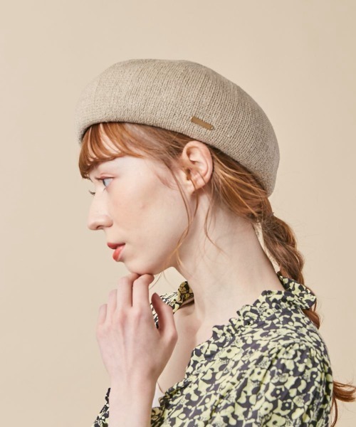 kaorinomori(カオリノモリ)の「kaorinomori オークベレー(ハンチング/ベレー帽・レディース・ホワイト/ブラック/ベージュ/パープル/イエロー・M/57.5cm)」の13枚目の写真