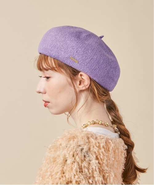 kaorinomori(カオリノモリ)の「kaorinomori オークベレー(ハンチング/ベレー帽・レディース・ホワイト/ブラック/ベージュ/パープル/イエロー・M/57.5cm)」の14枚目の写真