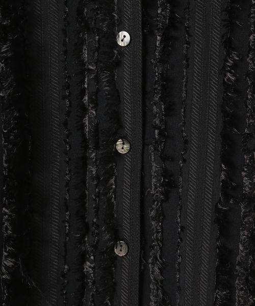 JEANASIS（ジーナシス）の「フリンジジャガードカイキンシャツ/193776（シャツ/ブラウス・レディース・ホワイト/ブラック・FREE）」の10枚目の写真