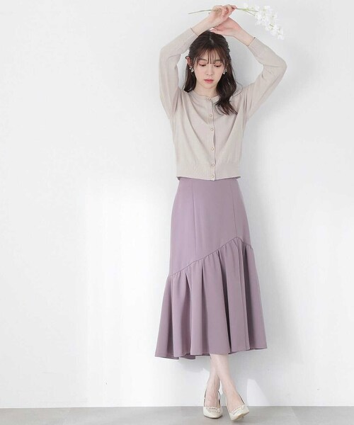 PROPORTION BODY DRESSING（プロポーションボディドレッシング）の「パール釦ニットカーディガン / 1213174400（カーディガン/ボレロ・レディース・イエロー/ブラック/グレー/ホワイト系その他・FREE）」の11枚目の写真