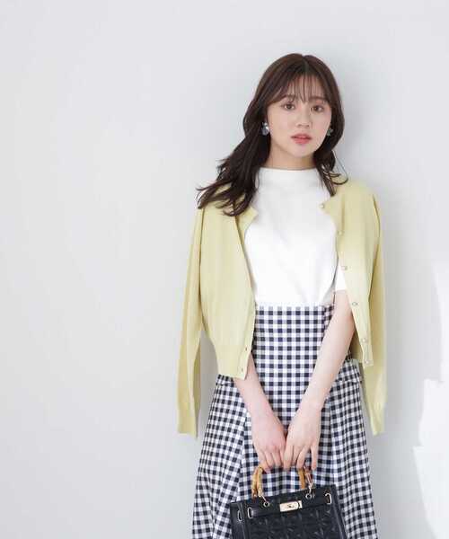 PROPORTION BODY DRESSING（プロポーションボディドレッシング）の「パール釦ニットカーディガン / 1213174400（カーディガン/ボレロ・レディース・イエロー/ブラック/グレー/ホワイト系その他・FREE）」の20枚目の写真