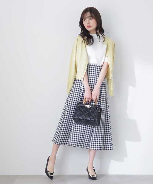 PROPORTION BODY DRESSING（プロポーションボディドレッシング）の「パール釦ニットカーディガン / 1213174400（カーディガン/ボレロ・レディース・イエロー/ブラック/グレー/ホワイト系その他・FREE）」の21枚目の写真