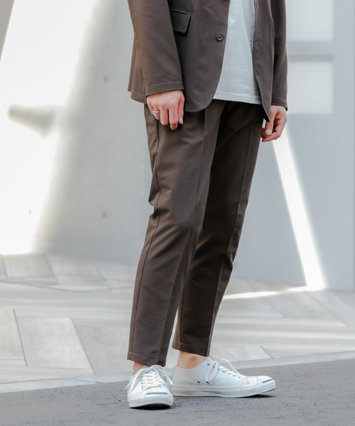 URBAN RESEARCH ROSSO MEN（アーバンリサーチロッソメン）の「『XLサイズあり』『速乾』ウォッシャブルシアサッカーセットアップ（セットアップ・メンズ・ブラウン/ブラック/ネイビー・SMALL/LARGE/MEDIUM/X-LARGE）」の18枚目の写真