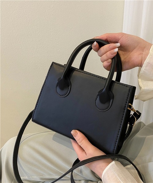 Chaco closet(チャコ クローゼット)の「2WAYコンパクトスクエアショルダーバッグ/ハンドバック(ショルダーバッグ・レディース・ホワイト/グリーン/ブラウン/ブラック/ブルー・FREE)」の14枚目の写真