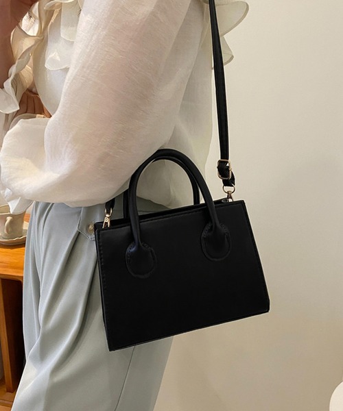 Chaco closet(チャコ クローゼット)の「2WAYコンパクトスクエアショルダーバッグ/ハンドバック(ショルダーバッグ・レディース・ホワイト/グリーン/ブラウン/ブラック/ブルー・FREE)」の16枚目の写真