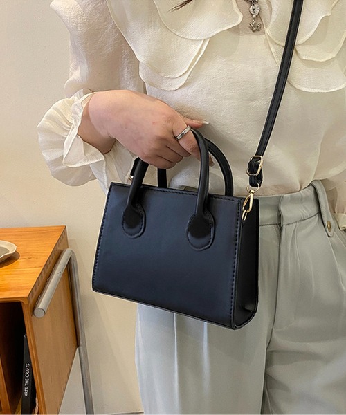 Chaco closet(チャコ クローゼット)の「2WAYコンパクトスクエアショルダーバッグ/ハンドバック(ショルダーバッグ・レディース・ホワイト/グリーン/ブラウン/ブラック/ブルー・FREE)」の20枚目の写真