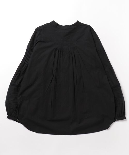 PICCIN(ピッチン)の「【WEB限定】リバーレーススタンドカラーブラウス(シャツ/ブラウス・レディース・ブラック/ホワイト/ブルー・M)」の4枚目の写真
