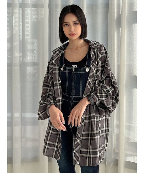 GYDA（ジェイダ）の「バックオープンSymmetryニットTOPS（ニット/セーター・レディース・オフホワイト/ブラック/その他1/オレンジ・FREE）」の11枚目の写真