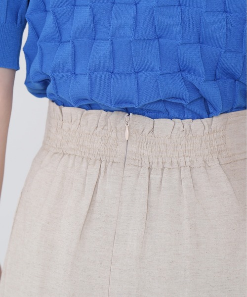 N.（N. Natural Beauty Basic）（エヌエヌナチュラルビューティーベーシック）の「【S Size Line】◆アウトポケット麻混スカート（スカート・レディース・ナチュラル/ブラック/パープル・SMALL/MEDIUM）」の18枚目の写真