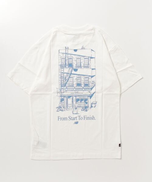 NEW BALANCE（ニューバランス）の「NB Essentials Caf NB ショートスリーブTシャツ（Tシャツ/カットソー・メンズ・ライトグリーン/オフホワイト・X-LARGE/LARGE/XX-LARGE/MEDIUM/SMALL）」の13枚目の写真