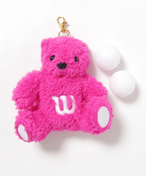 wilson（ウィルソン）の「WILSON BEAR/ウィルソンベア BEARボールポーチ（ゴルフグッズ・メンズ・ホワイト/ピンク/ネイビー/ブラウン・FREE）」の7枚目の写真